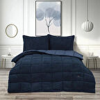 Schafer Home Deluxe Çift Kişilik Yorgan Seti İndigo