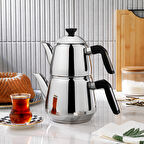 Schafer TeeHaus Çelik Çaydanlık Takımı 4 Parça-Siyah