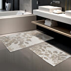 Schafer Home Messi 2 li Pamuk Floş Banyo Paspası-Gri