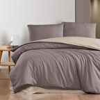 Schafer Home Mia Çift Kişilik Nevresim Takımı 4 Parça-Kahverengi