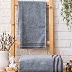 Schafer Home Rosy Armürlü Havlu 70x140 Cm 1 Parça-İndigo