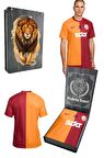 Galatasaray Orijinal 23-24 Parçalı Forma Gs Aslan Baskılı Hediyelik Ahşap Kutulu