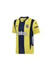 Fenerbahçe Orijinal Lisanslı Unisex 24-25 Yeni Sezon Sarı Lacivert Çubuklu Çocuk Forma