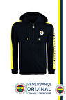 Fenerbahçe Orijinal Lisanslı Kapüşonlu Tam Fermuar Spor Sweat