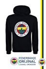 Fenerbahçe Orijinal Lisanslı Logolu Lacivert Kapüşonlu Sweat