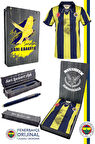 Fenerbahçe Orijinal Lisanslı 100. Yıl Forma Uçlu Kalem Set Hediyelik Ahşap Kutulu