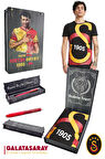 Galatasaray Orijinal Lisanslı Büyük Logolu T-Shirt + Uçlu Kalem Set Hediyelik Ahşap Kutulu