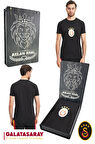 Galatasaray Orijinal Lisanslı Arma T-Shirt Hediyelik Ahşap Kutulu