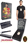 Galatasaray Orijinal Lisanslı Arma T-Shirt + Uçlu Kalem Set Hediyelik Ahşap Kutulu