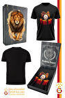Galatasaray Orijinal Lisanslı We Are Gala T-Shirt Gs Aslan Baskılı Hediyelik Ahşap Kutulu