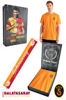 Galatasaray Orijinal Lisanslı Match Day T-Shirt + Şal Kaşkol Set Hediyelik Ahşap Kutulu