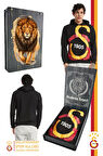 Galatasaray Orijinal Lisanslı Büyük Logo Kapüşonlu Erkek Sweat Gs Aslan Baskılı Hediyelik Kutulu