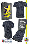 Fenerbahçe Orijinal Lisanslı Palamut LogoTribün T-Shirt Hediyelik Ahşap Kutulu