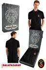 Galatasaray Orijinal Lisanslı Match Day Polo Yaka Siyah T-Shirt Hediyelik Ahşap Kutulu