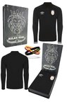 Galatasaray Orijinal Lisanslı Yarım Fermuar 5 Yıldızlı Siyah Sweat + Silikon Bileklik Set