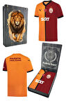 Galatasaray Orijinal 2024/25 Sarı Kırmızı 5 Yıldızlı Taraftar Forma Aslan Baskılı Hediyelik Set