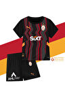 Galatasaray Orijinal Lisanslı 24-25 Siyah 5 Yıldızlı Çocuk Forma Set
