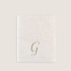 Solid Nakışlı Yüz Havlusu 50x90 cm Ekru