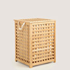 Bambu Çamaşır Sepeti 58x40 cm Natural