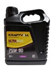 KRAFTVOLL ŞANZIMAN YAĞI ULTRAGEAR SENTETİK GL-5 75W-80 3 LT ÜRETİM :2022