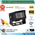 AHD 1080P/720P Büyük Gece Görüşlü RCA AV Soketli Kamyon Tır Otobüs Kamerası