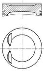Mercedes Piston + Segman Std. (m111.9, 90,90mm) W202 95>00 C208 00>02 W210 95>97 R170 96>00 - Mahle 0010600