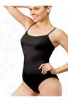 Kadın Siyah Korse Çıtçıtlı Body