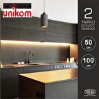 UNİKOM Mutfak Tezgah Altı 100 CM ON-OFF TUŞLU GÜN IŞIĞI 3000K   Dekoratif  LED Aydınlatma Armatür 