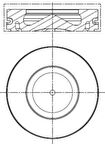 Bmw Piston Segman Std. Bmw (n47, 84,00mm, Euro 4) E81 E82 E87 E88 E90 E92 E93 E60 E83 - Mahle 081pi00100000