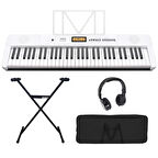 Jwin JTK-3600 61 Tuş Hassasiyetli 5 Oktav Org Seti - Beyaz