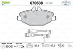 Mercedes Fren Balatası On E-Class W211 02>08 S211 03>09 - Valeo 670638