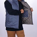 Formteks 7/7 Gabardin Yelek Kapitoneli Gri