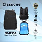 Classone BP-IT500 15,6 inç Uyumlu-Laptop Notebook Sırt Çantası