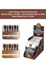 Kahve Dünyası Orta Kavrulmuş Türk Kahvesi 100 gr x 12 Adet + Kahve Dünyası Bitter ve Sütlü Kaşık Çikolata 6 gr x 12 Adet