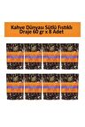 Kahve Dünyası PORTAKALLI BİTTER DRAJE 60 GR x 8 Adet