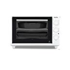 Simfer 3483 Beyaz 34 LT Statik Mini/Midi Fırın - 4 Fonksiyon, Programlanabilir Pişirme & Isı Kontrol Sistem