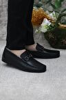 Pierre Cardin 25109 Siyah Hakiki Deri Erkek Babet Loafer Erkek Ayakkabı