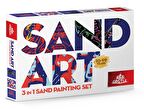 Yetişkin Kum Boyama Seti-Sand Art- Gitarist, Dansçı Kadın Ve Topluluk, 3in1 YK-03