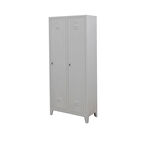 İki Kapılı Metal Soyunma Dolabı Güvenli ve Pratik Depolama Çözümü E-109