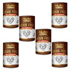 Nutri Canin %92 Geyik Etli  400Gr Tahılsız Yaş Maması 6Adet