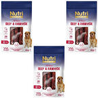 Nutri Canin Rawhide Dana Eti Sarılı Kemik Köpek Ödülü 80 Gr x 3 Adet