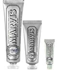 Marvis Whitening Mint Nane Aromalı Beyazlatma Doğal Diş Macunu 85 ml & Diş Macunu 25 ml ve 10 ml 