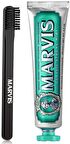 Marvis Classic Strong Mint Nane Aromalı Beyazlatma Doğal Diş Macunu 85 ml & Diş Fırçası 