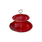 Emsan Troy Emaye Katlı Kurabiyelik Kırmızı