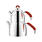 Emsan Mina Midi Boy Çaydanlık Takımı Kırmızı 0.75 - 2 Lt