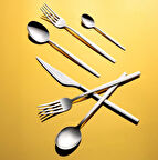 Emsan Evelyn 72 Parça 12 Kişilik Çatal Kaşık Bıçak Takımı Lüks Kutulu