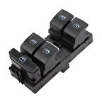 Vw Golf 7 Sol Ön Dörtlü Cam Açma Düğmesi Anahtarı 2012-2018 Kromlu