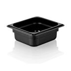 Kapp Polikarbon Siyah Gastronom Küvet 1/6 65 mm