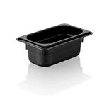 Kapp Polikarbon Siyah Gastronom Küvet 1/9 65 mm