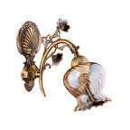 Avize Çarşısı Bs.7221-52-19 B Cam Eskitme Salon Duvar Aplik 